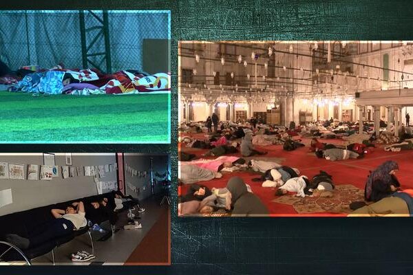İstanbul depreminden sonra geceyi camilerde, spor salonlarında ve parklarda geçirdiler