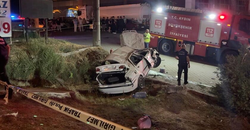 Aydın'da 3 araç birbirine girdi: 1 ölü, 5 yaralı