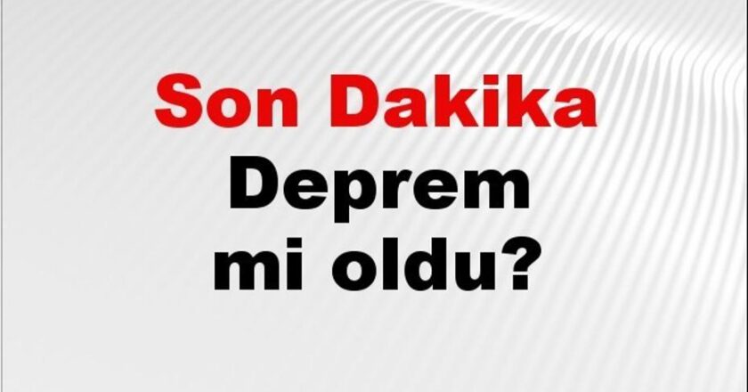 Son Dakika: Deprem Haberi! 14 Aralık 2025’te Nerede Meydana Geldi?